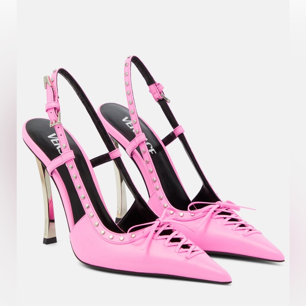 Versace High Heel Shoes. Color Pink. Size 37